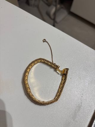 Pulsera MTL chapada en oro vintage