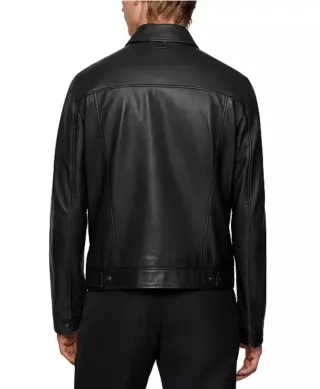 Cazadora HUGO BOSS XL 54 Chaqueta piel cuero xwz