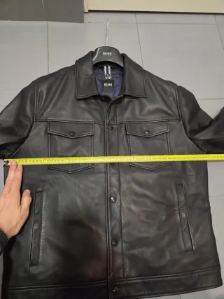 Cazadora HUGO BOSS XL 54 Chaqueta piel cuero xwz