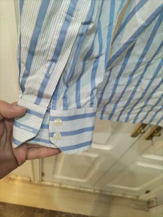 Camisa Cánovas Club Talla 6 Rayas Azul Blanco