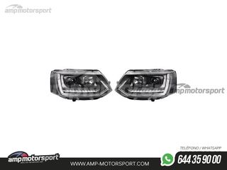 FAROS DELANTEROS LUZ DIURNA LED REAL DRL PARA VOLKSWAGEN TRANSPORTER T5 2010-2015