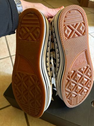 Converse donna zebrate platform