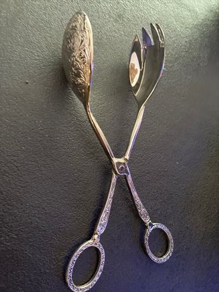 Pinzas para servir plata