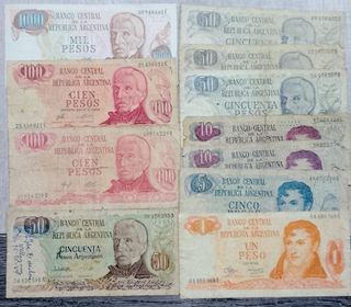 Billetes Antiguos Argentinos Varios Valores