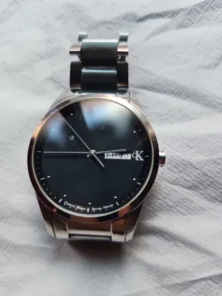 Reloj Calvin Klein Hombre Negro/Plata