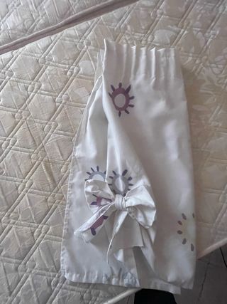 Tenda o mantovana con fiore lilla 1,15 x71