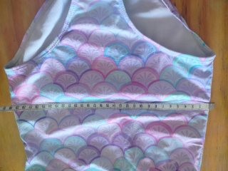 Bañador sirena con cola rosa y morado talla 6niña