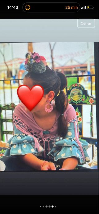 Traje Flamenca Niña Talla 10 Años