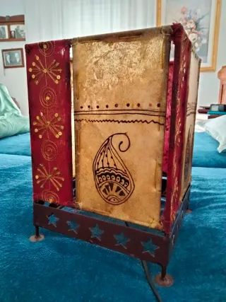 Lampada decorativa carta e metallo