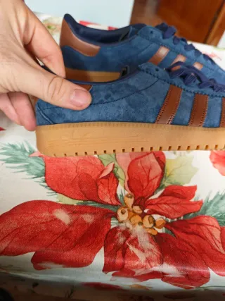 Adidas Bermuda Azul/Marrón Talla 43 Nuevas