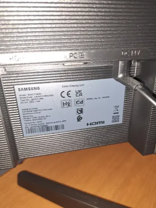 Pantalla Samsung Negra