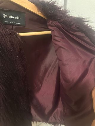 Abrigo pelo Stradivarius Talla S