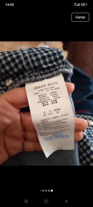 Vaqueros Armani Azules