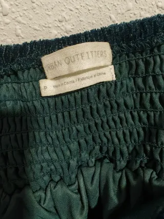 Top Terciopelo Verde Esmeralda Talla S