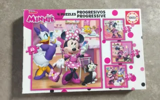 Puzzle Minnie Disney Junior 4 Puzzles