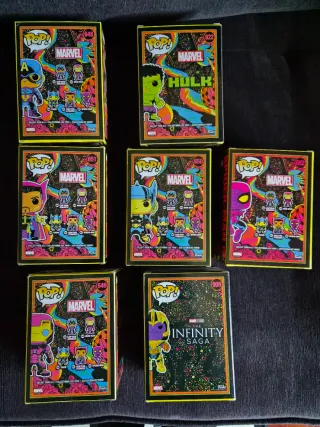 Pack Funko Marvel Blacklight