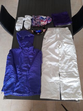 Conjunto Ropa Esquiar: Chaqueta, Pantalón, Guantes