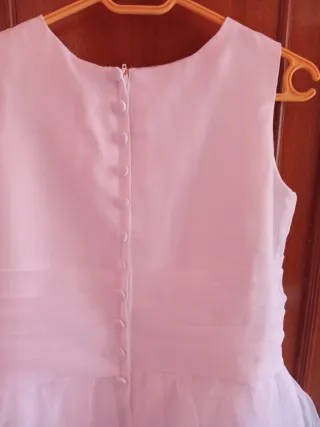 Vestido de comunión niña blanco