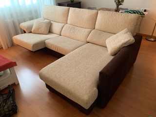 Sofá cama chaiselongue con arcón