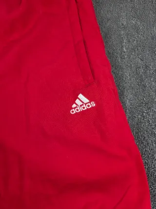 Pantalón Adidas rojo chándal 3 rayas M