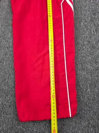 Pantalón Adidas rojo chándal 3 rayas M