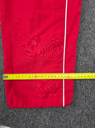 Pantalón Adidas rojo chándal 3 rayas M