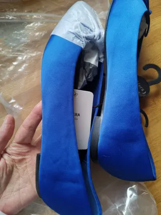 Manoletinas Sfera Azul Talla 39 Sin Estrenar