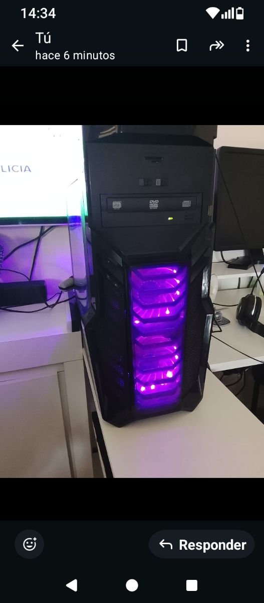 PC Gaming RX 580 16GB RAM i5 2400 LED afbeelding 4