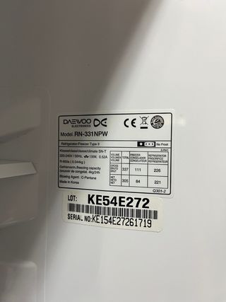 Nevera Daewoo A+