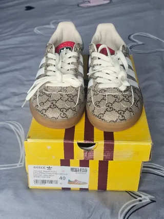 Zapatillas Gucci Beige y Verde