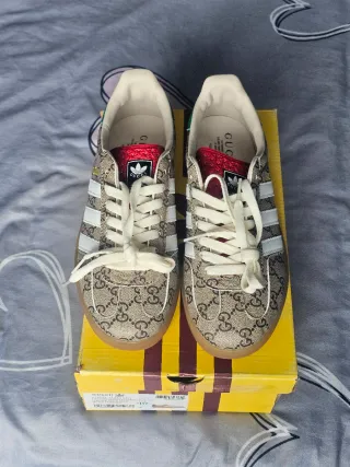 Zapatillas Gucci Beige y Verde