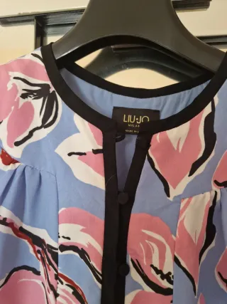 Vestito Liu Jo floreale blu e rosa T.38
