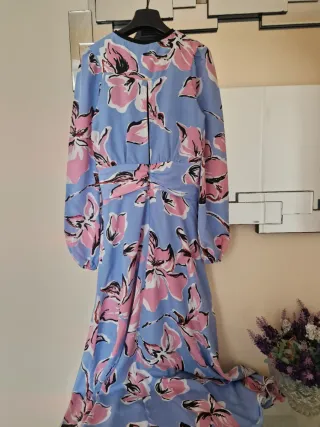 Vestito Liu Jo floreale blu e rosa T.38