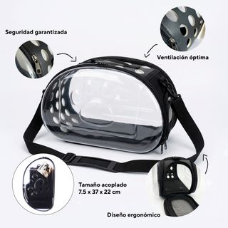 Transportín Gatos/Perros Pequeños Transparente