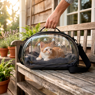 Transportín Gatos/Perros Pequeños Transparente