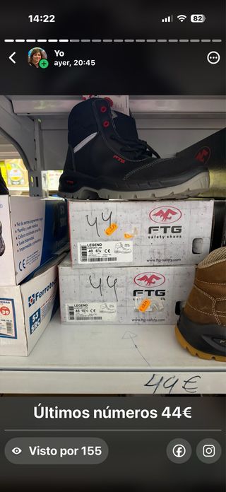 Botas de trabajo FTG Talla 40