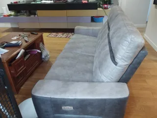 Sofá relax eléctrico gris NUEVO  con garantia