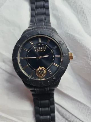 Reloj Versus Negro y Dorado Unisex