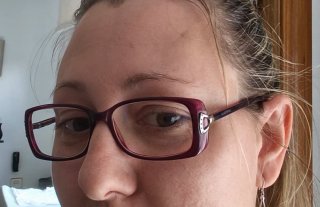 Gafas moradas mujer