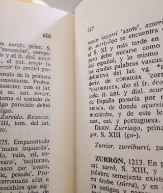 'Breve diccionario etimologico Lengua Castellana'