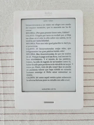 Lector de libros Kobo con funda Gorjuss