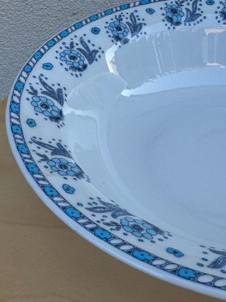 Grande piatto porcellana Provence en Fleur