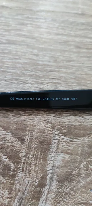 Occhiali da sole vintage Gucci neri e verdi