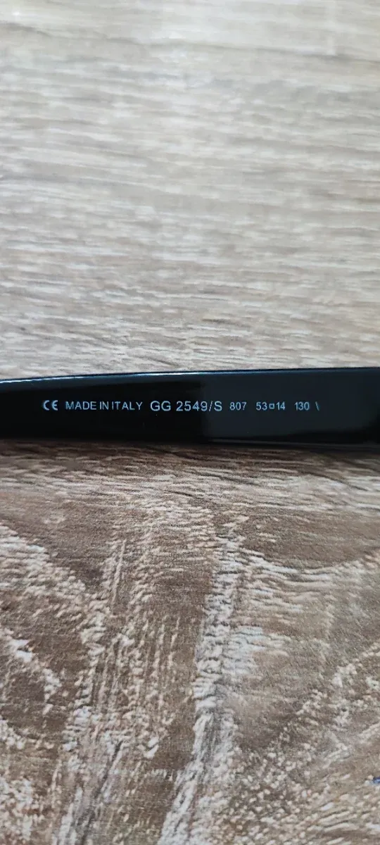 Occhiali da sole vintage Gucci neri e verdi