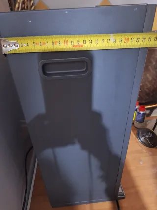 Calefactor chimenea cristal y metal