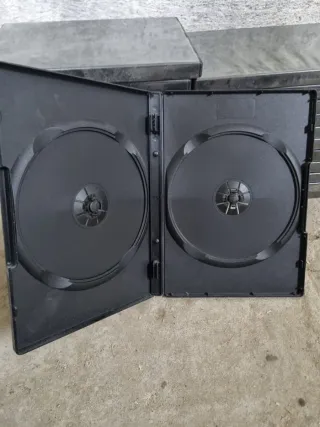 24 Cajas para DVD/Blu-ray (Negras)