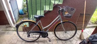 Bicicleta de paseo Jumpertrek plateada