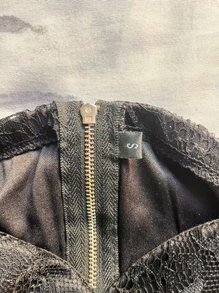 Top fiesta negro encaje tirantes