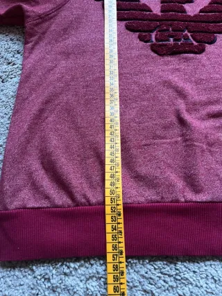 Sudadera Armani Jeans Roja Mujer