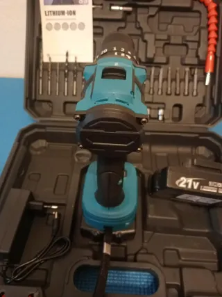 Taladro Atornillador Percutor Batería 21V